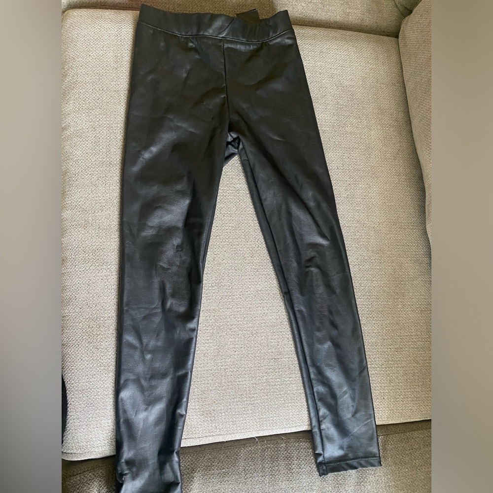 H&M faux leather leggings